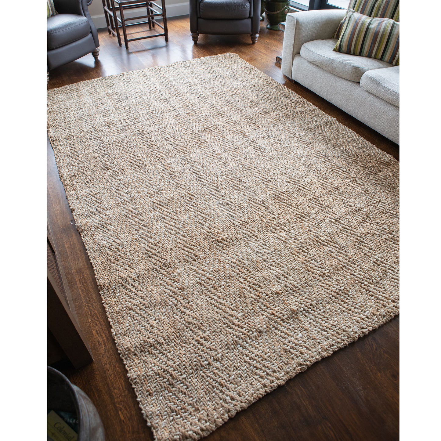 Chunky Herringbone Weave Jute Mats