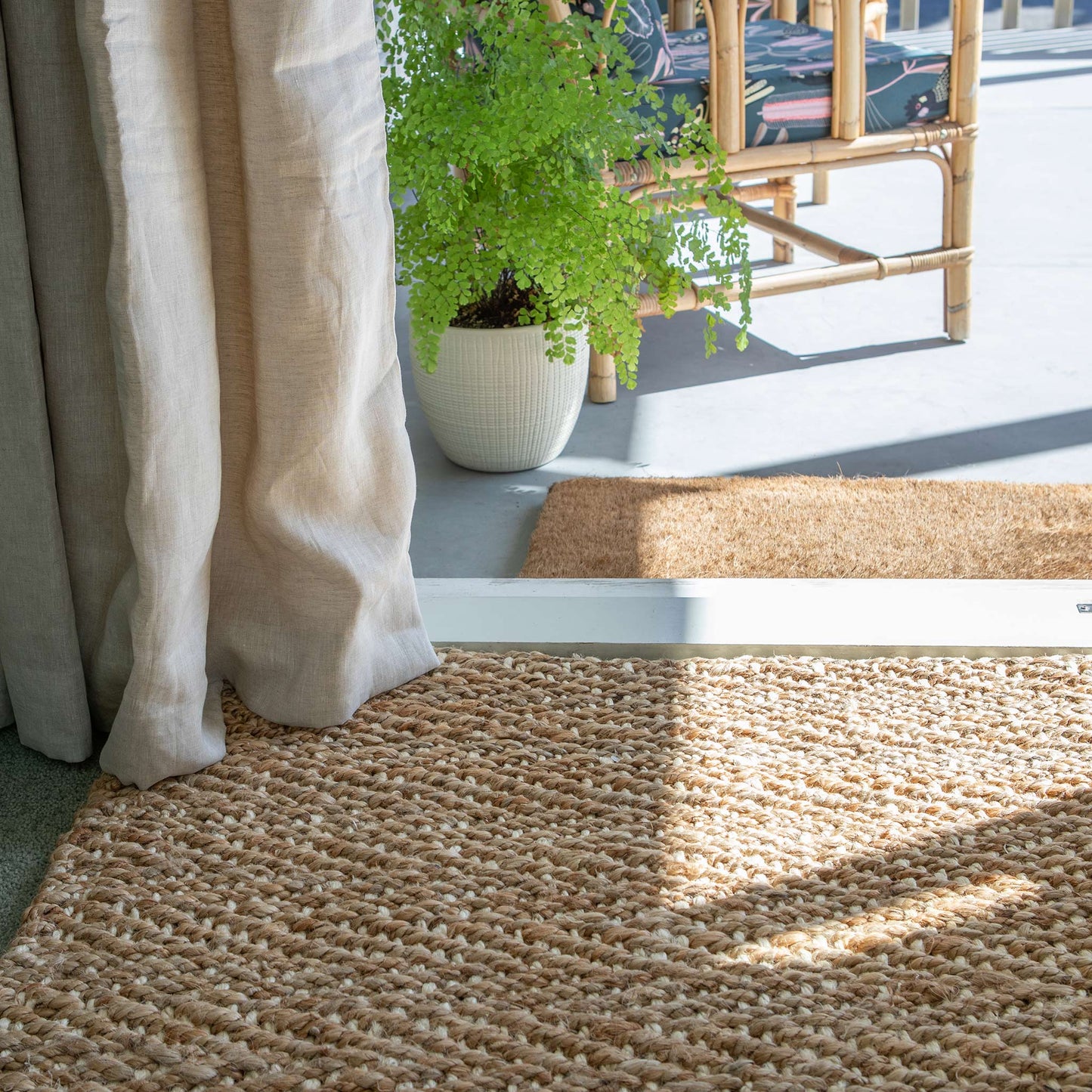 Chunky Herringbone Weave Jute Mats