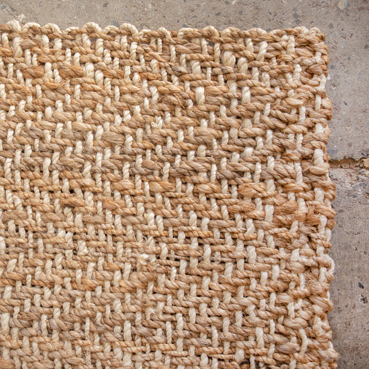 Chunky Herringbone Weave Jute Mats