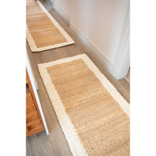 Load image into Gallery viewer, Runner - Woven-Border Jute - Natural/Cream