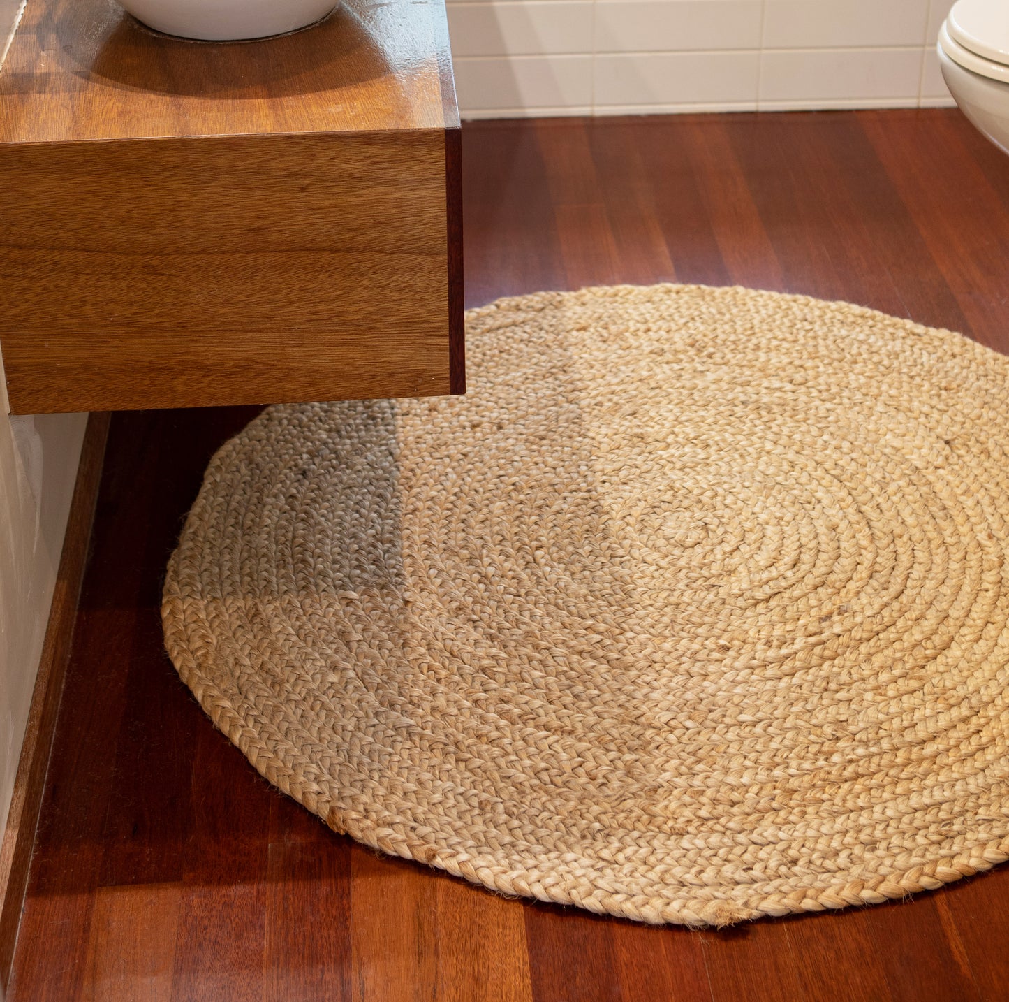 Round Shaker Weave Jute Mats