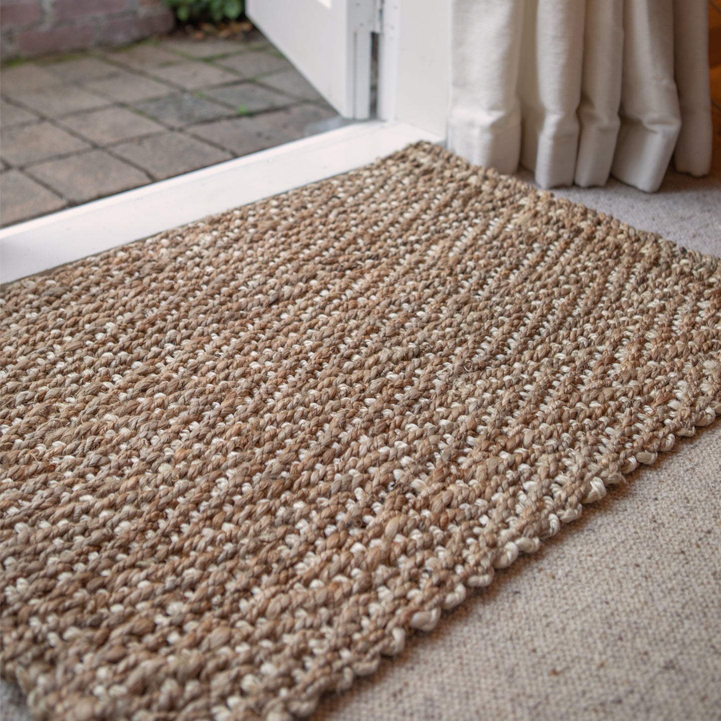 Chunky Herringbone Weave Jute Mats