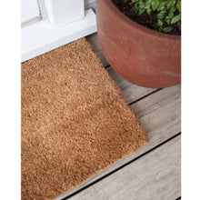 Load image into Gallery viewer, 100% Natural Coconut Fibre (Coir). Keep the mud and dirt at the doorstep. These tough door mats are very hard-wearing and have a thick bristle to brush. The best for the job. Made in India. Available in 7 sizes.