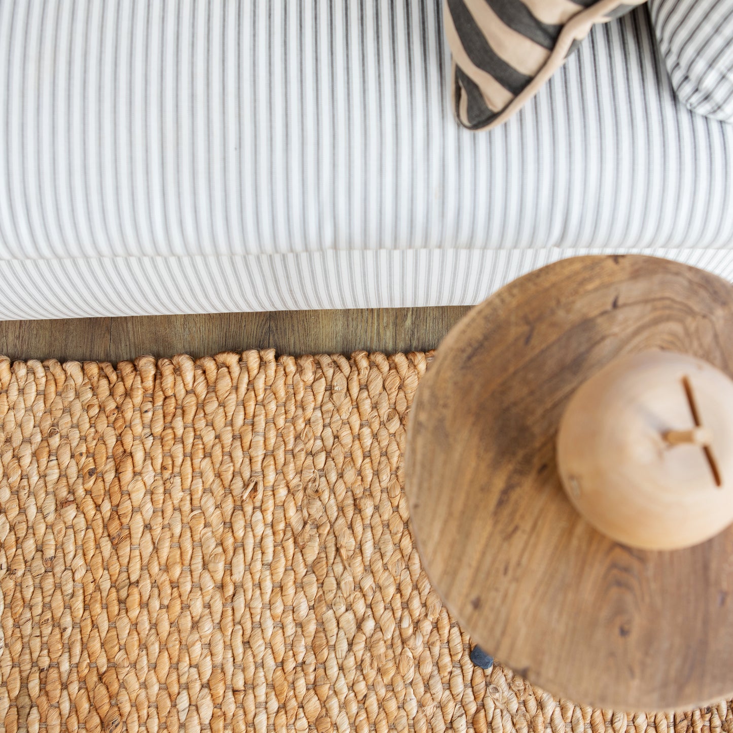 Ripple Weave Jute Mats