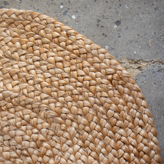 Round Shaker Weave Jute Mats