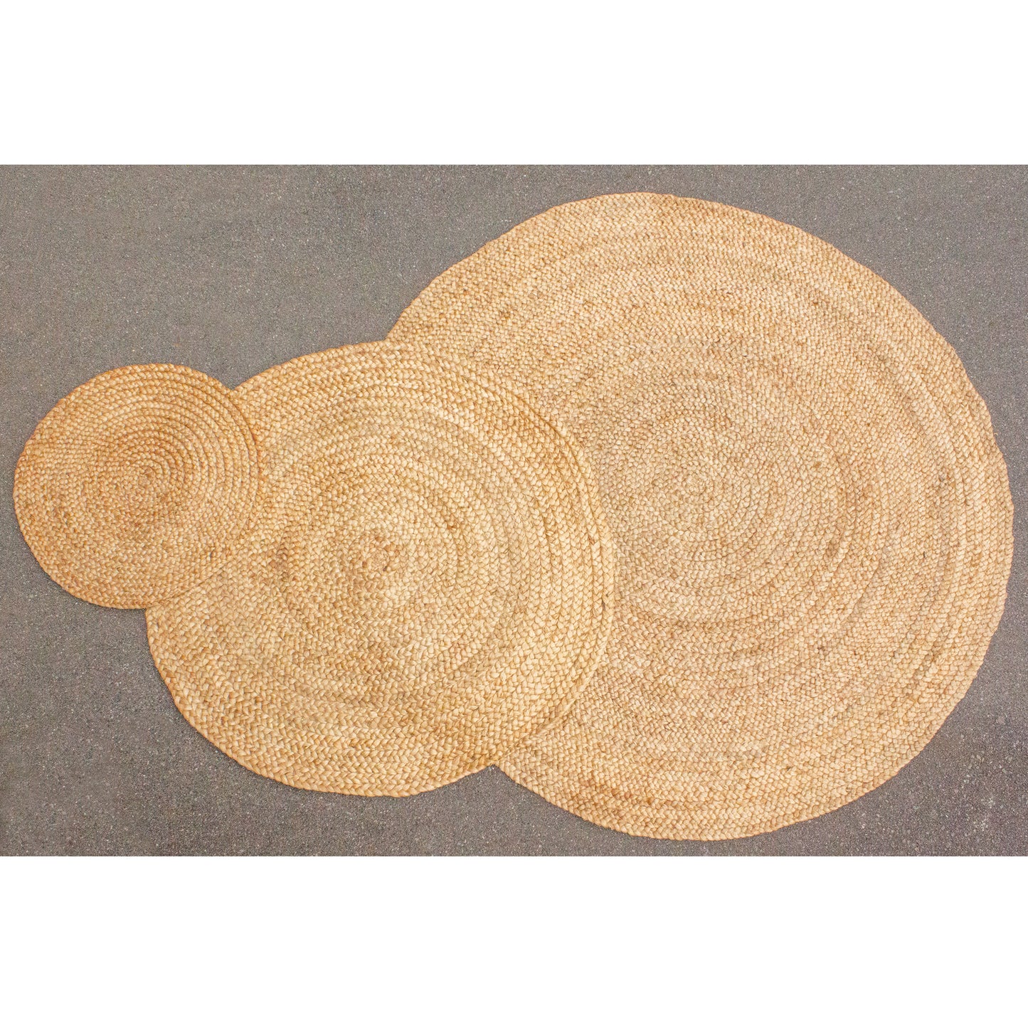 Round Shaker Weave Jute Mats