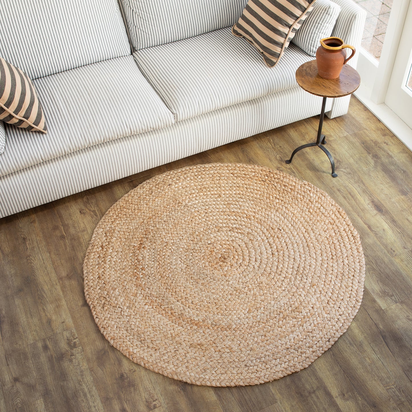 Round Shaker Weave Jute Mats