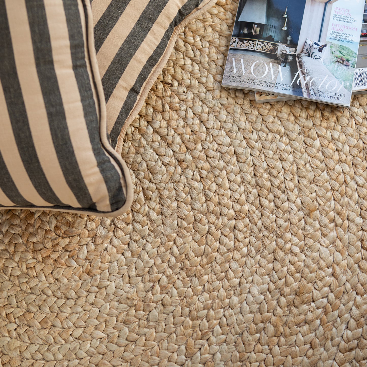 Round Shaker Weave Jute Mats